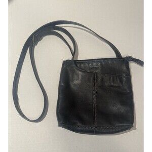 Fossil Jolie Black Soft Leather Crossbody Bag Adjustable Shoulder Strap